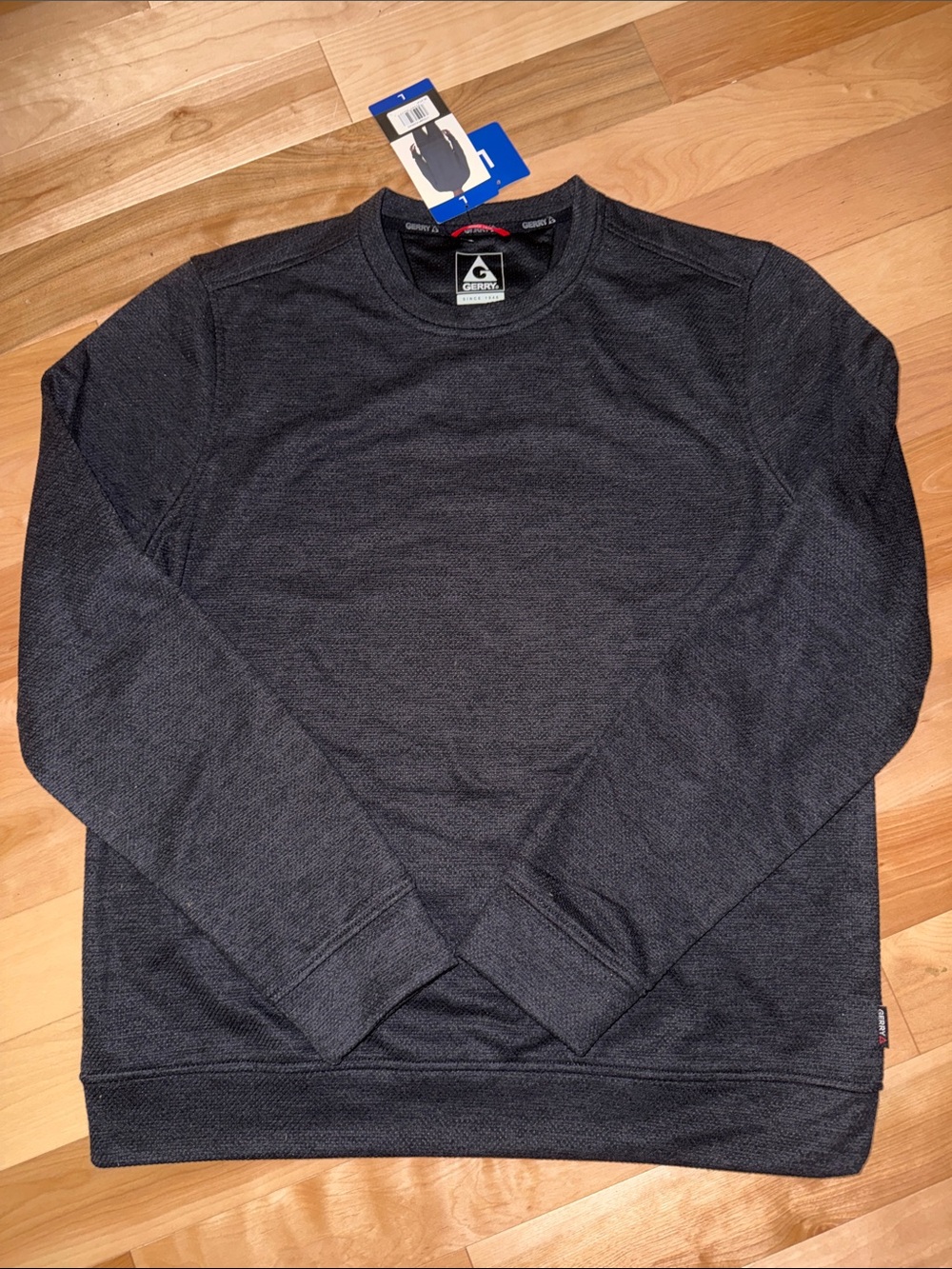 Gerry Weber Men's Dark Heather Black/Gray Crewneck Sweater L NWT